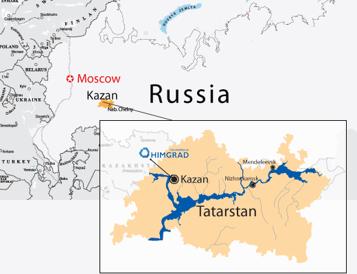 Казань карта россии